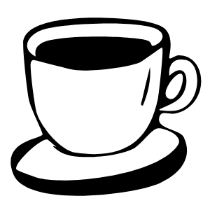 Minimalist teacup icon symbolizing CozySlip’s focus on intentional moments – tea designed to enhance emotion and relaxation, not just energy.