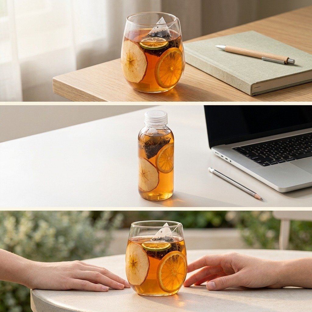 Apple Orange Ember tea for morning, desk and shared ritual moments