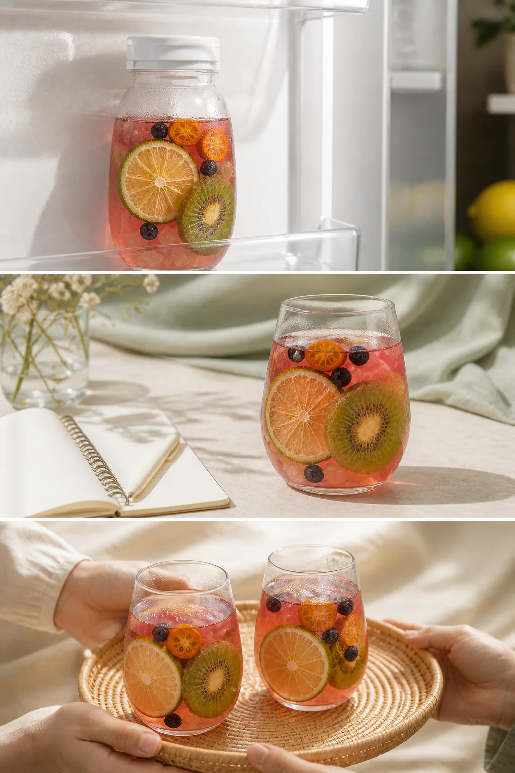 Lemon Black Currant Fruit Tea refrigerator, desk and shared-tray lemon black currant fruit tea moments